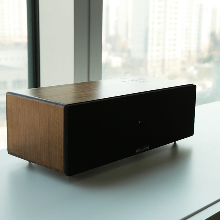 BOSK Altavoz HiFi - Wifi / Bluetooth. Diseño Único en Madera de Zebrano 100% Natural, Multiroom y Multichannel. Spotify, Airplay, DLNA, Óptica, 70W