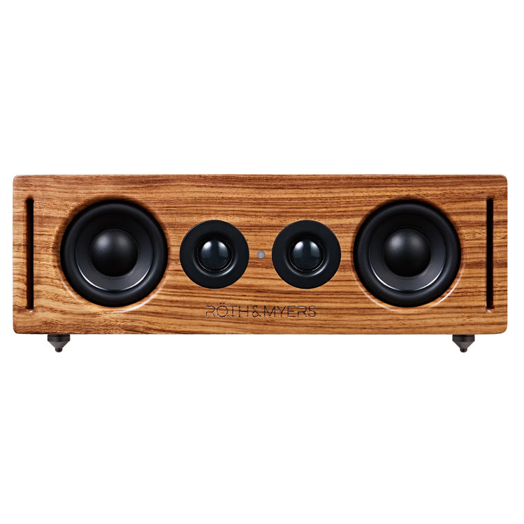 BOSK Altavoz HiFi - Wifi / Bluetooth. Diseño Único en Madera de Zebrano 100% Natural, Multiroom y Multichannel. Spotify, Airplay, DLNA, Óptica, 70W