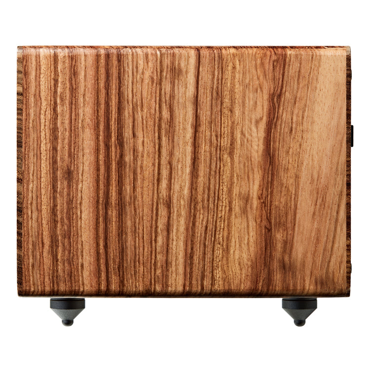 BOSK Altavoz HiFi - Wifi / Bluetooth. Diseño Único en Madera de Zebrano 100% Natural, Multiroom y Multichannel. Spotify, Airplay, DLNA, Óptica, 70W