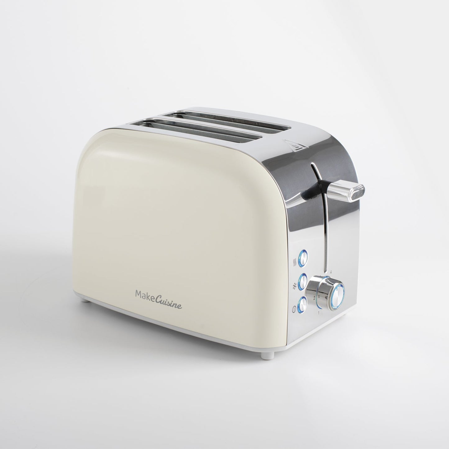Tostador Retro con Diseño Vintage Color Copper Tech y Soft Cream. Cocina elegante. Tostador 900 W, 2 ranuras con accesorio para bollería. Ajuste de tostado. Funciones Descongelar Recalentar y Cancelar. Panel luces LED. Bandeja Recogemigas extraíble. Bolsa para Tostador Incluida
