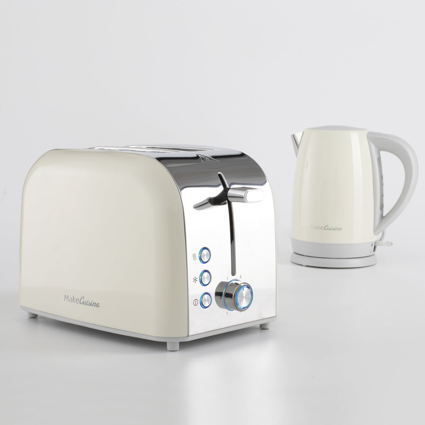 Tostador y Hervidor de agua Retro Diseño Vintage. Set Desayuno. Color Copper Tech y Soft Cream. Tostador 900 W y Hervidor 2200 W