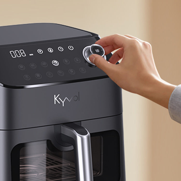 Airfryer WIFI. 1350W. Freidora de Aire sin Aceite. Horno de Aire Caliente con 12 Programas, Pantalla LED Táctil, freidora dietética de Aire Caliente sin aceite, Negro (5.68 litros)