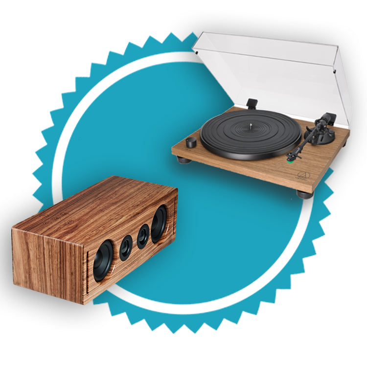 PACK Altavoz BOSK + Giradiscos Audio-Technica LPW40WN