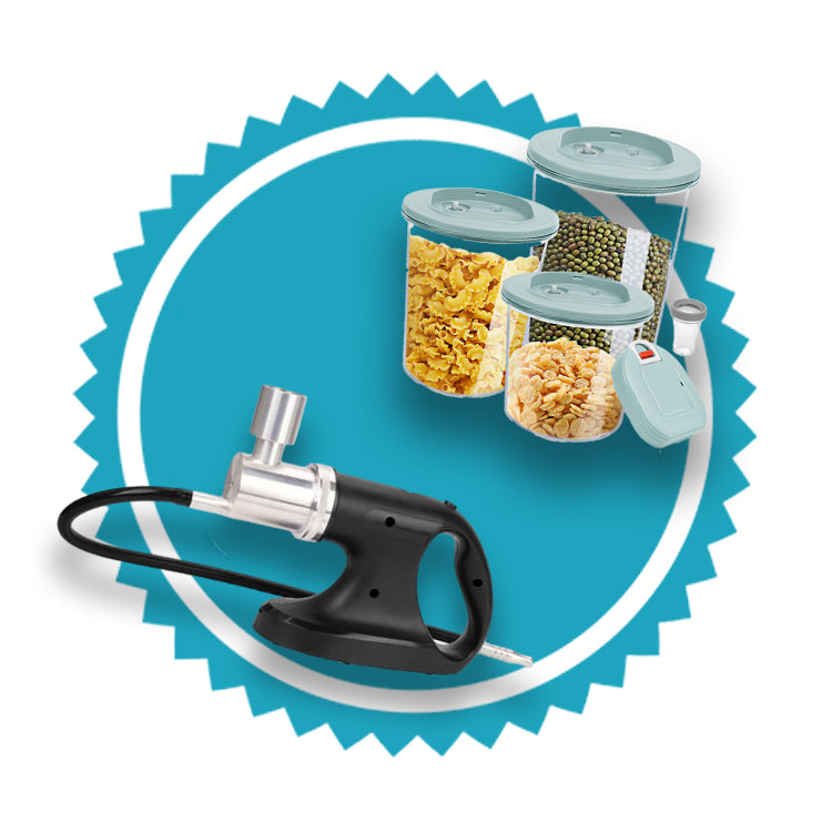PACK MakeCuisine: Set de Recipientes al Vacío y Ahumador de Alimentos