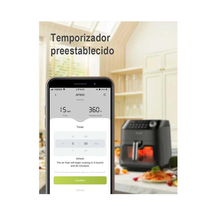 KYVOL AF600 WiFi - Freidora sin Aceite de Aire Caliente