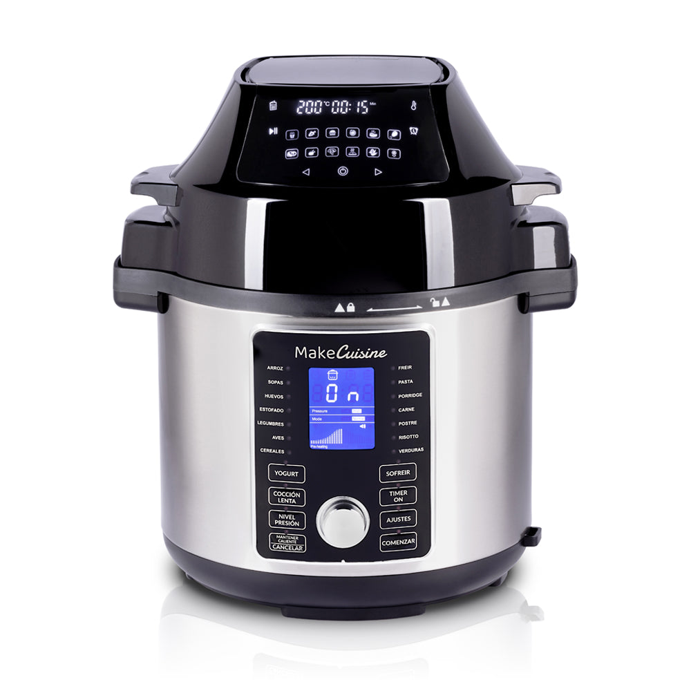 TOPCHEF 2 en 1 - Olla Eléctrica Programable a Presión y Freidora de Aire