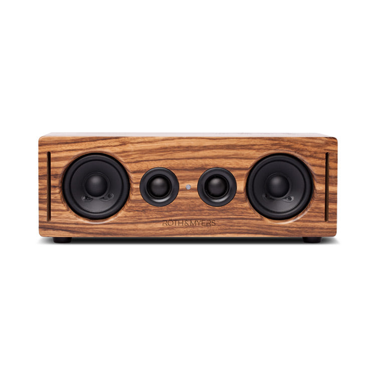 BOSK Altavoz HiFi - Wifi / Bluetooth. Diseño Único en Madera de Zebrano 100% Natural, Multiroom y Multichannel. Spotify, Airplay, DLNA, Óptica, 70W