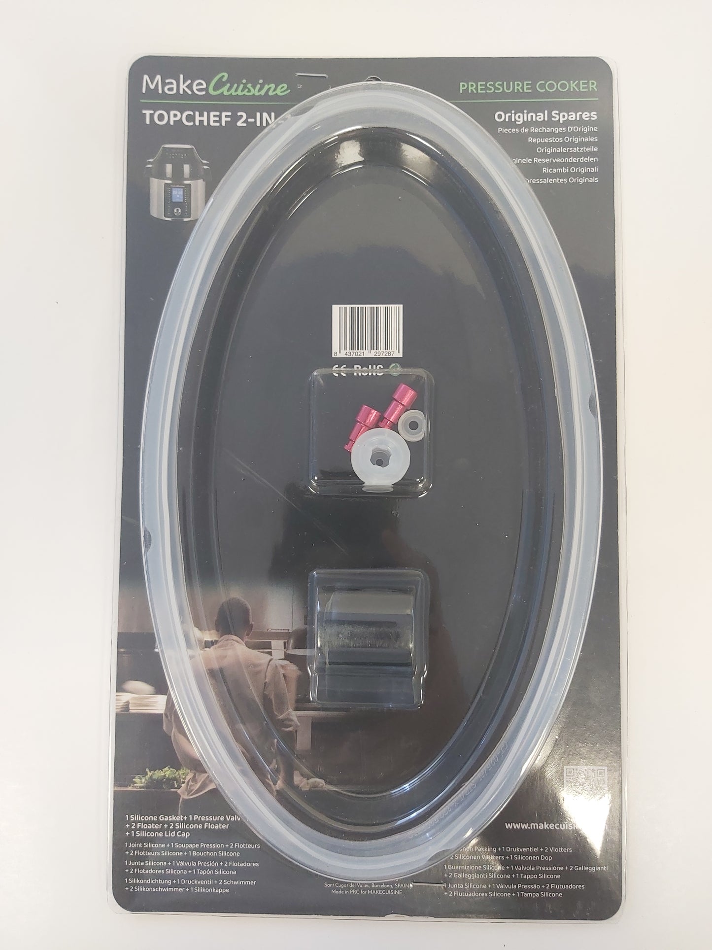 BLISTER CON PACK DE RECAMBIOS PARA OLLA TOPCHEF 2 EN 1