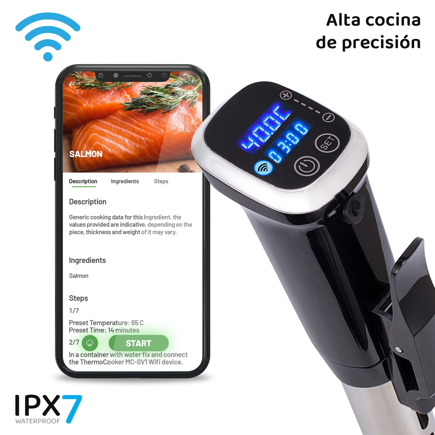 RONER SOUS-VIDE THERMOCOOKER MC-SV1 WiFi
