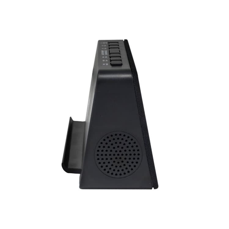 AIC - Radioreloj Despertador FM con Base de Carga inalámbrica QI para móviles, 10 Emisoras, Función de Alarma dual, Puerto de Carga USB, Atenuador "dimmer" de 3 pasos. Mod. WM3020i