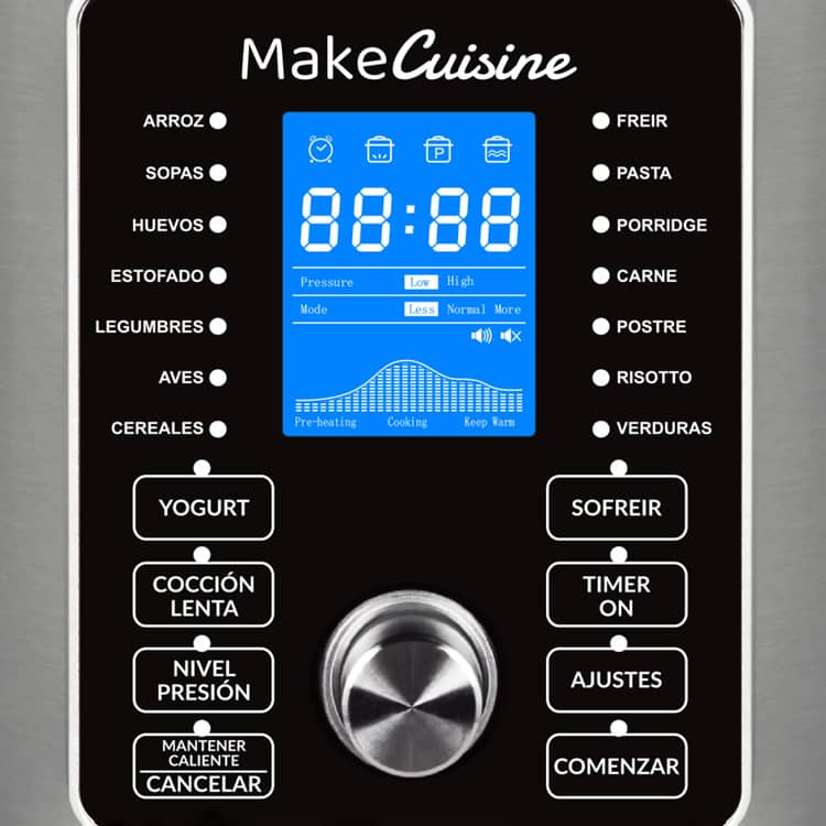 TOPCHEF 2 en 1 - Olla Eléctrica Programable a Presión y Freidora de Aire